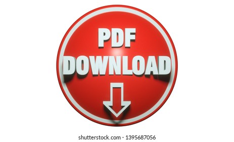 3d Render. PDF Icon 3d Concept