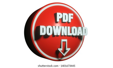 3d Render. PDF Icon 3d Concept