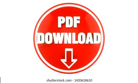 3d Render. PDF Icon 3d Concept