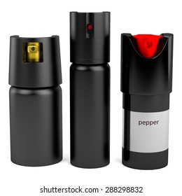 3d render of pepper sprays
