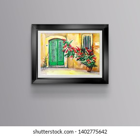 3d render picture in the frame 