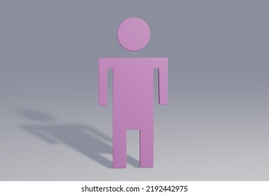 3D Render Of Pink 