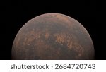 3D render of planet with imaginary texture.