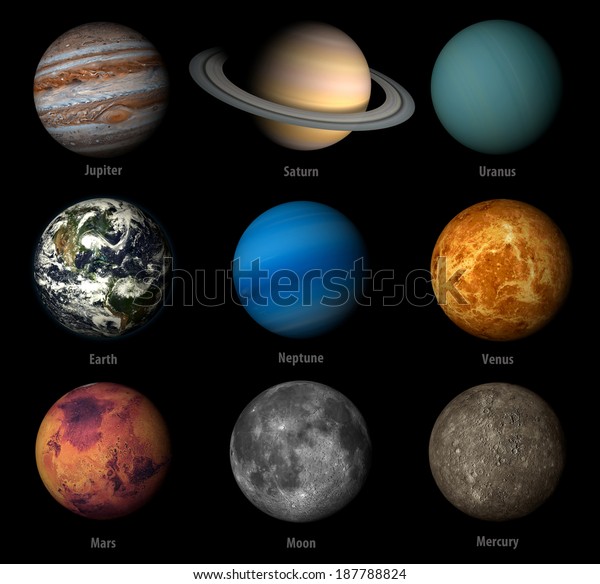 3d Render Planets Solar System On Stock Illustration 187788824