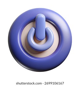 A 3D render of a purple microphone with an orange band, ideal for podcasting, recording, or broadcasting audio content online. Isolated on a white background, studio quality.
