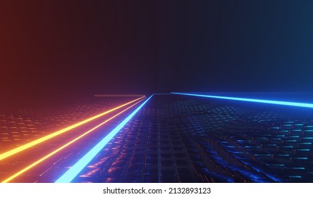 3d representación la luz