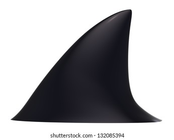 3d Render Of Shark Fin Silhoutte