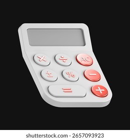 3d render of a simplified calculator