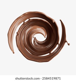 3D Render of a Smooth Liquid Splash