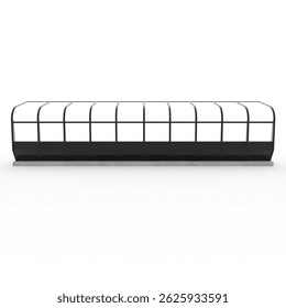 3d render Soccer Bench design element Furniture