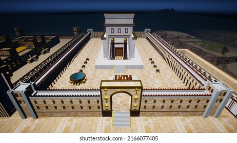 3D Render Of Solomons Temple In Jerusalem I Made In Unity