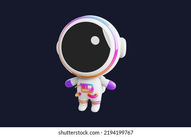 3D Render Spaceman Astronaut Illustration