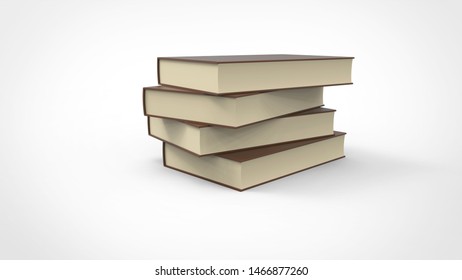 3d render Stack of books– stock image