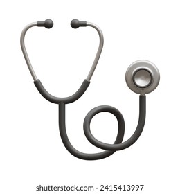 3D Render Stethoscope Icon, illustration isolated on white background, suitable for website, mobile app, print, presentation, infographic, and other projects. - Powered by Shutterstock