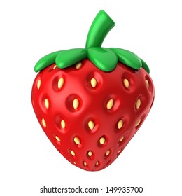 3d Render Of A Strawberry Fruit