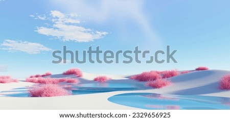 Similar – Image, Stock Photo Dream landscape blue mountains