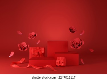 Escena dulce 3d con