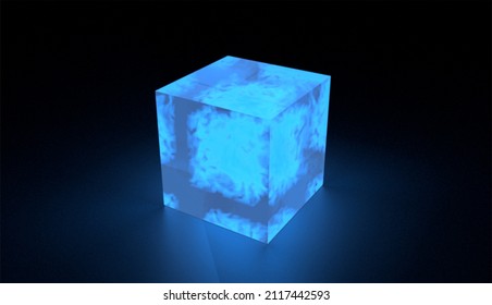 3D Render of Tesseract Cube made with blender