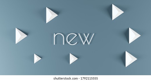 A 3d render of a text saying 