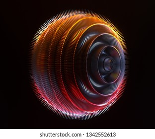 3d Render Of Turbo Engine