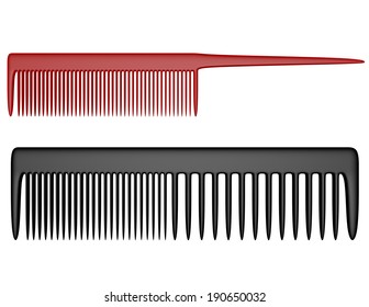 3d Render of Two Types of Combs