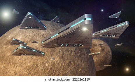 3d Render Ufo Alien Spaceship