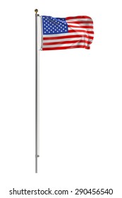 3d render of US flag - Shutterstock ID 290456540