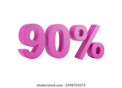 A 3D render of a vibrant pink text that says 