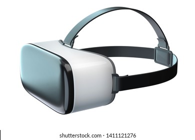 3D Render Of Virtual Reality Googles Isolated On White