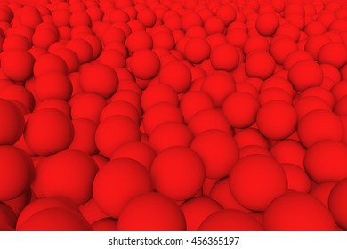 3d render wall red
