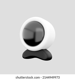 3d Render Web Cam Isolated On White Background. 3D Render Webcam Icon Illustration. 3D Render Camera Icon.