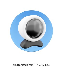 3d Render Web Cam Isolated On White Background. 3D Render Webcam Icon Illustration. 3D Render Camera Icon