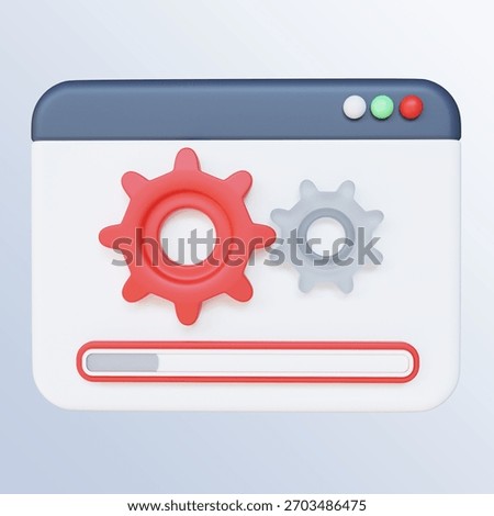 3d render Website is Under Construction concept, A team Fixing web system, updating the server by developers Suitable for web landing page, ui, mobile app, banner template.