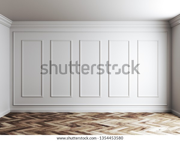 3d Render White Interior Panels On: ภาพประกอบสต็อก 1354453580 ...