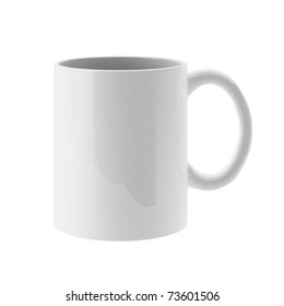 3d Render Of White Mug