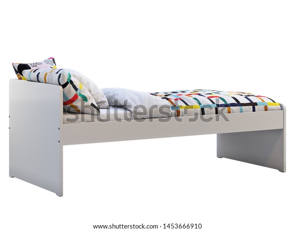childrens white single bed frame