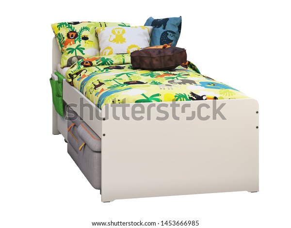 white childrens bed