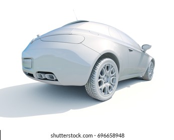 3d Render White Toy Car Stock Illustration 696658951 | Shutterstock