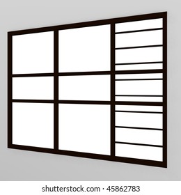 3d render of window (architecture element)
