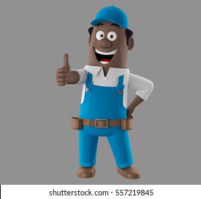 3d render worker man - Powered by Shutterstock