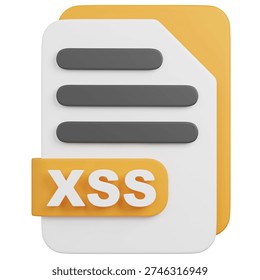 3D render xss FILE format Icon