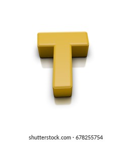 3d Render Yellow Letter T On Stock Illustration 678255754 | Shutterstock