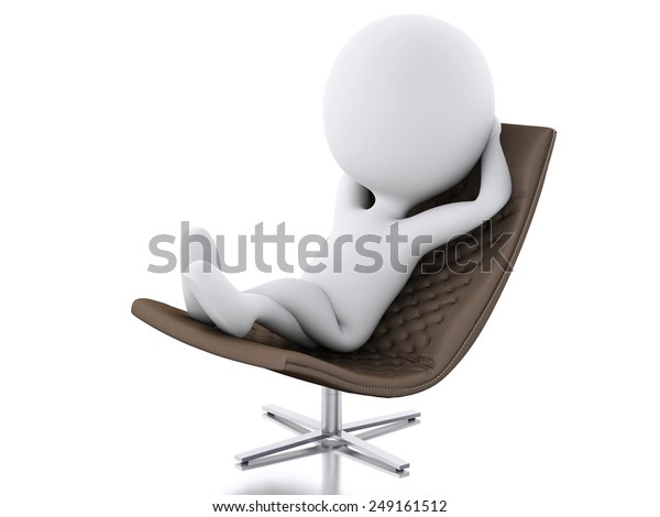 3d Rendere Image White People Relax Stock Illustration 249161512