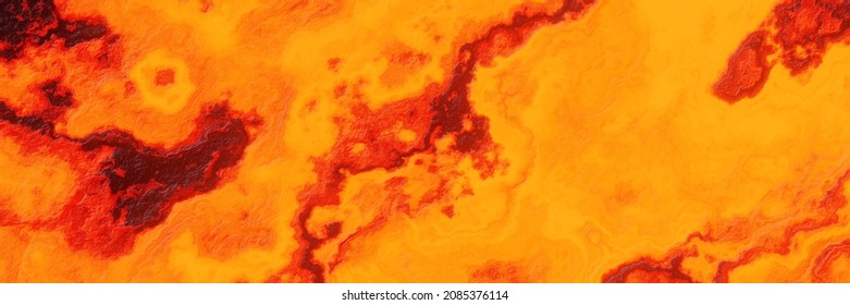 3D Rendered Abstract Lava Background. Volcanic Magma.