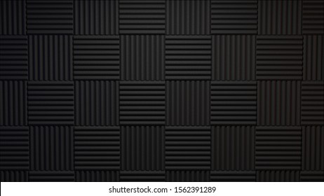 3d Rendered Acoustic Panels Studio Background