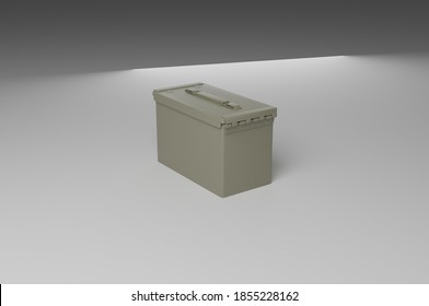 3d Rendered Ammo Military Case For Games And Cg Projects