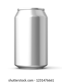 3d Rendered Bare Metal 330ml Can Stock Illustration 1231476661 ...