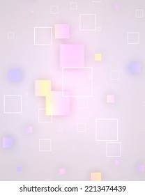 3d rendered bright gradient color square tiles background 