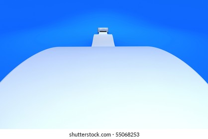 3d rendered creative images, Printer printting long paper background.