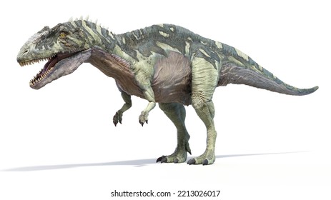 3d Rendered Dinosaur Illustration Acrocanthosaurus Stock Illustration ...